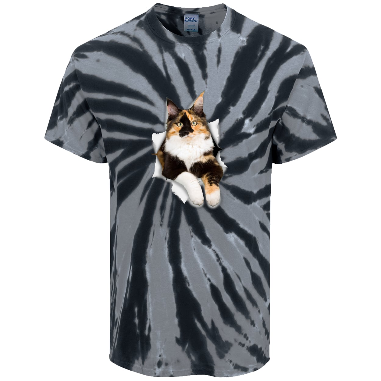 PC147 Port & Company Tie-Dye Tee - Black