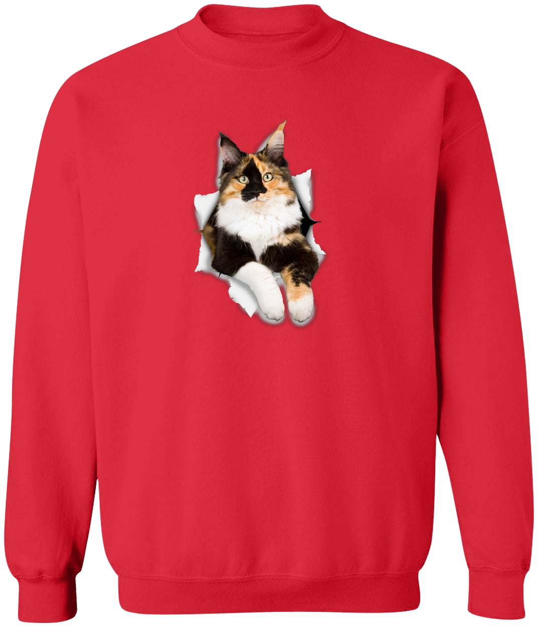 G180 Gildan Crewneck Pullover Sweatshirt - Red