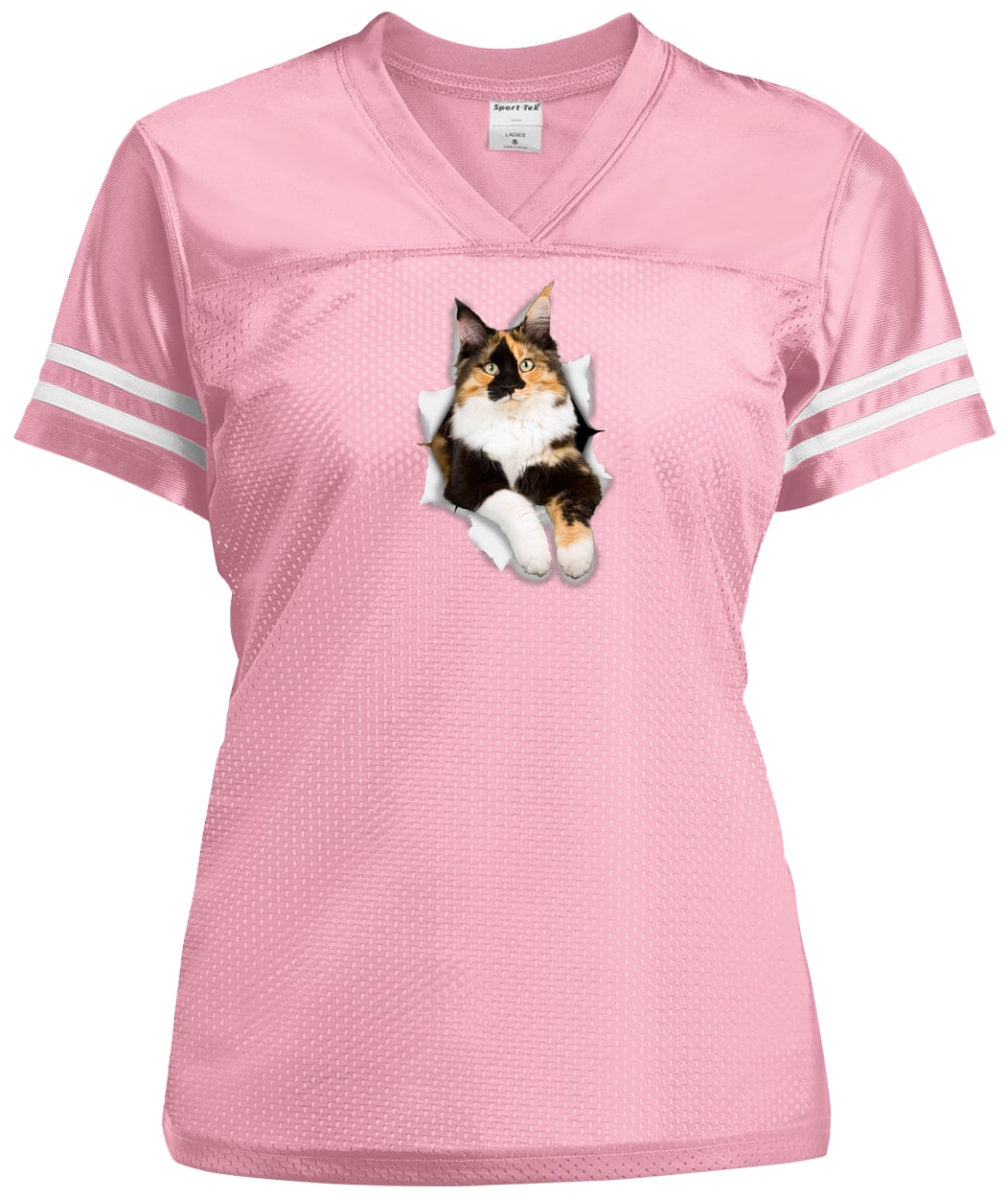 LST307 Sport-Tek Ladies' Replica Jersey - Light Pink/White