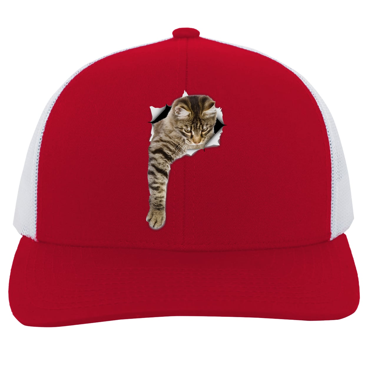 104C Trucker Snap Back - Red/White