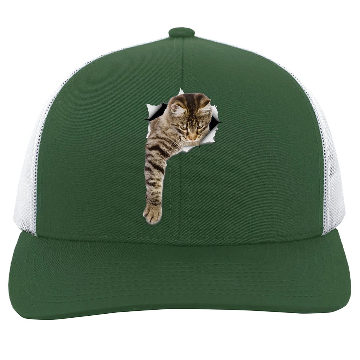 104C Trucker Snap Back - Dark Green/White