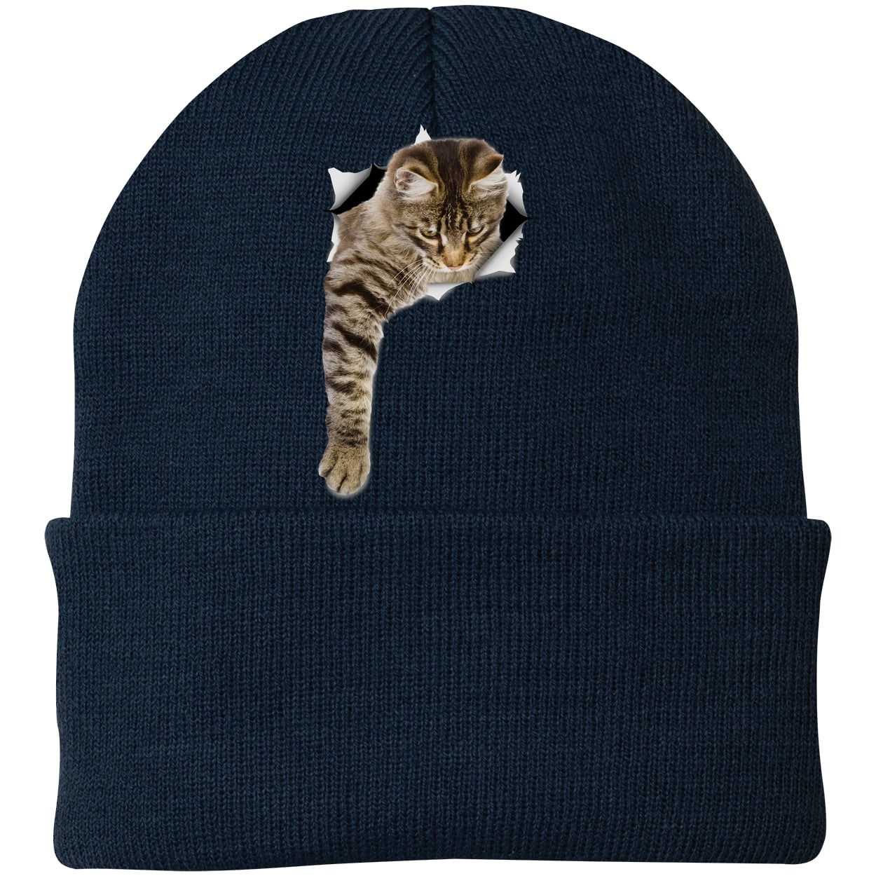 CP90 Port & Company Knit Beanie - Navy