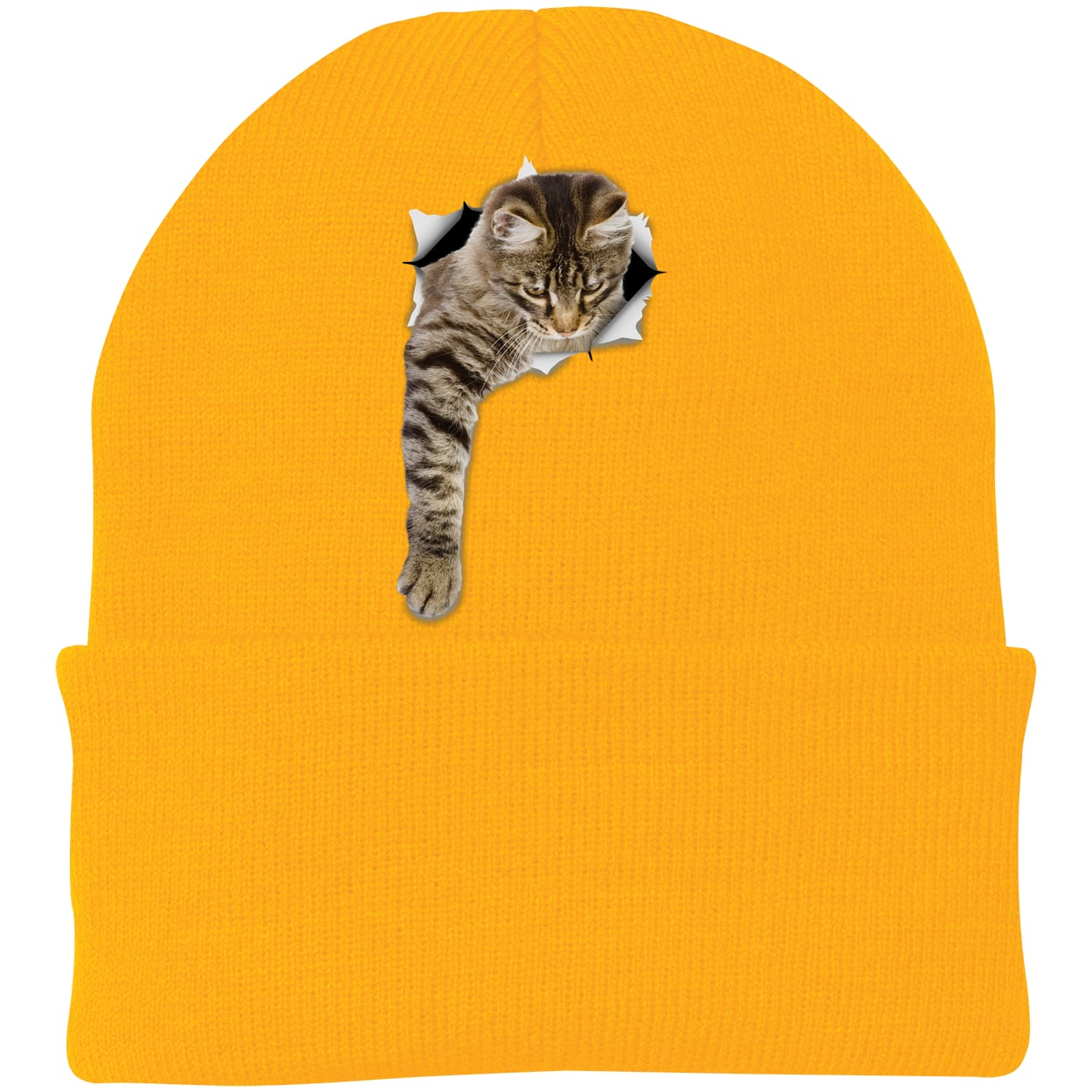 CP90 Port & Company Knit Beanie - Athletic Gold