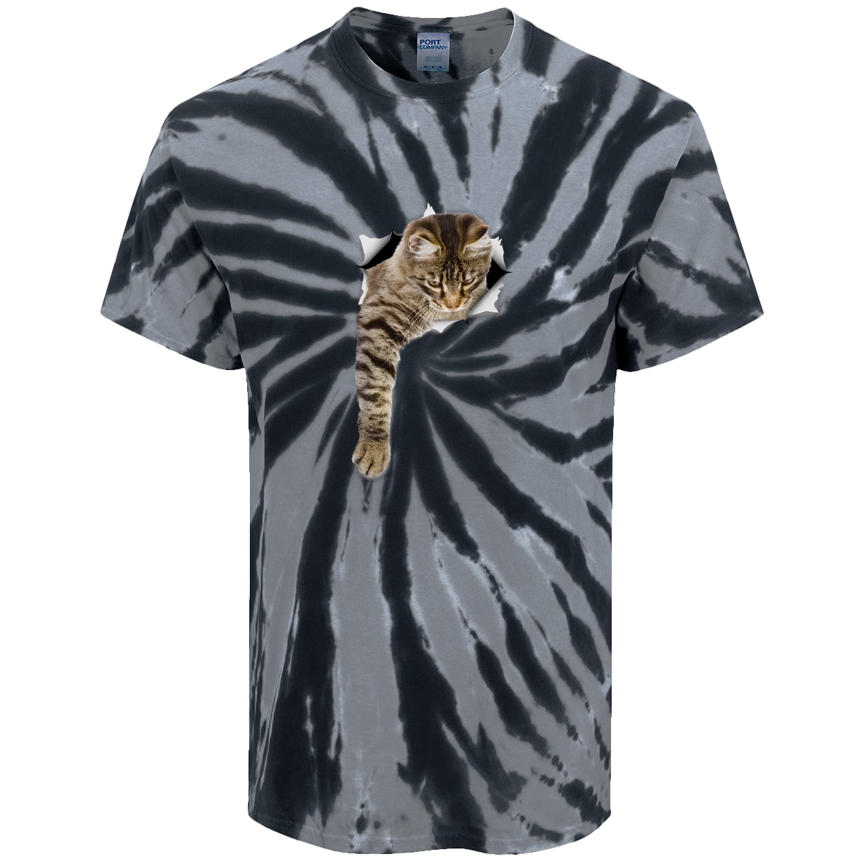 PC147 Port & Company Tie-Dye Tee - Black