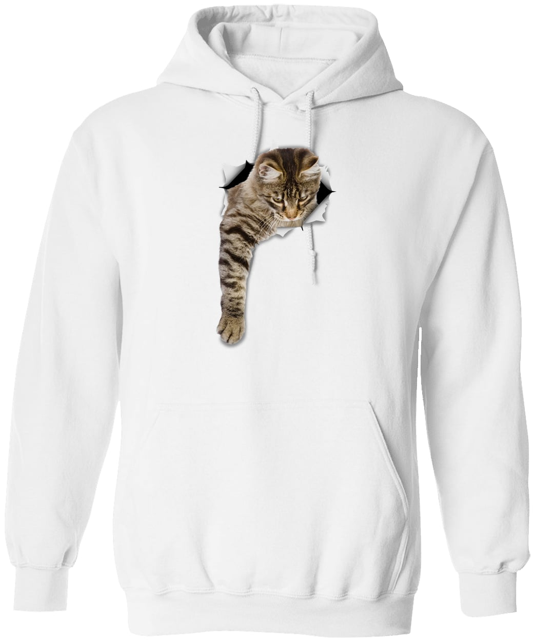 G185 Gildan Pullover Hoodie - White