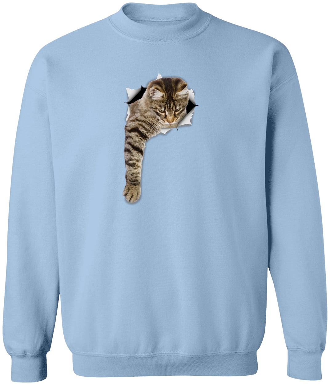 G180 Gildan Crewneck Pullover Sweatshirt - Light Blue