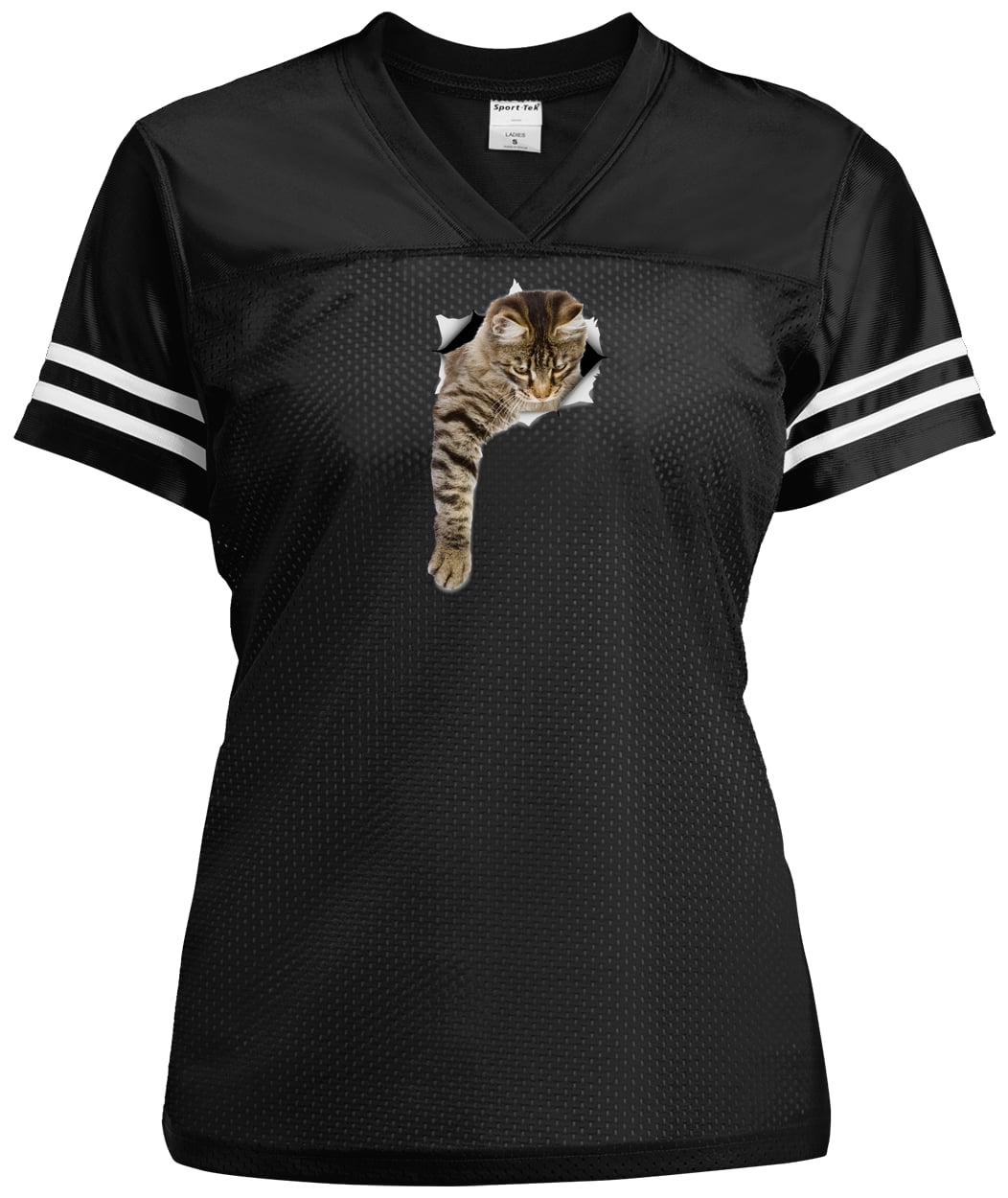 LST307 Sport-Tek Ladies' Replica Jersey - Black/White