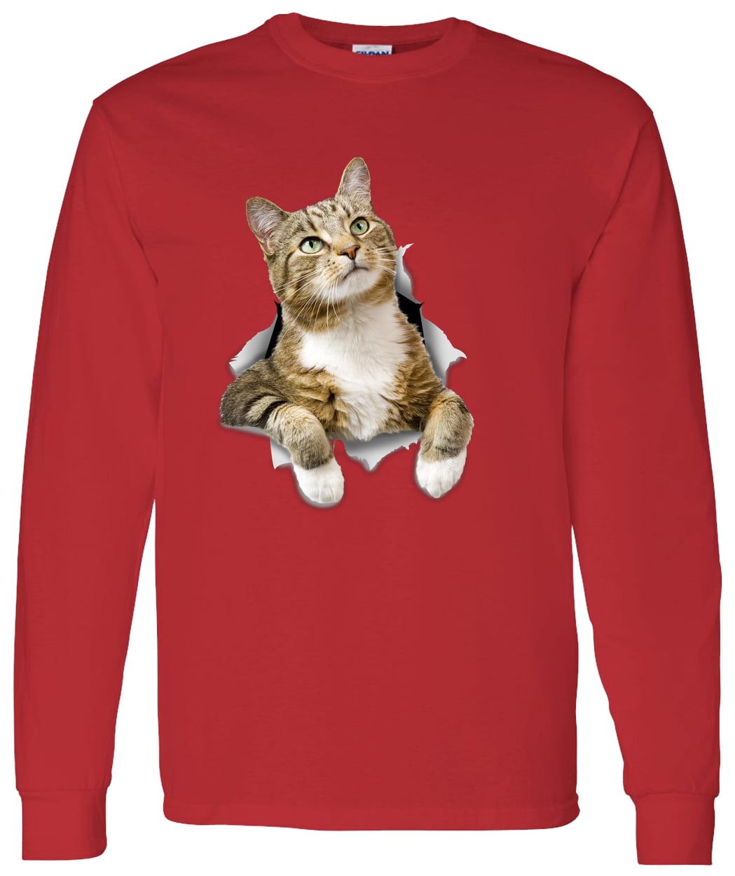 G540 LS T-Shirt 5.3 oz. - Red