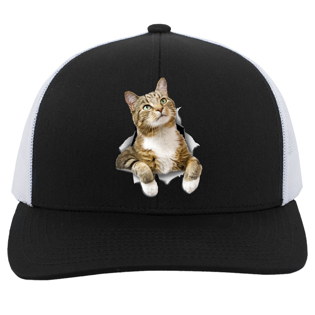 104C Trucker Snap Back - Black/White