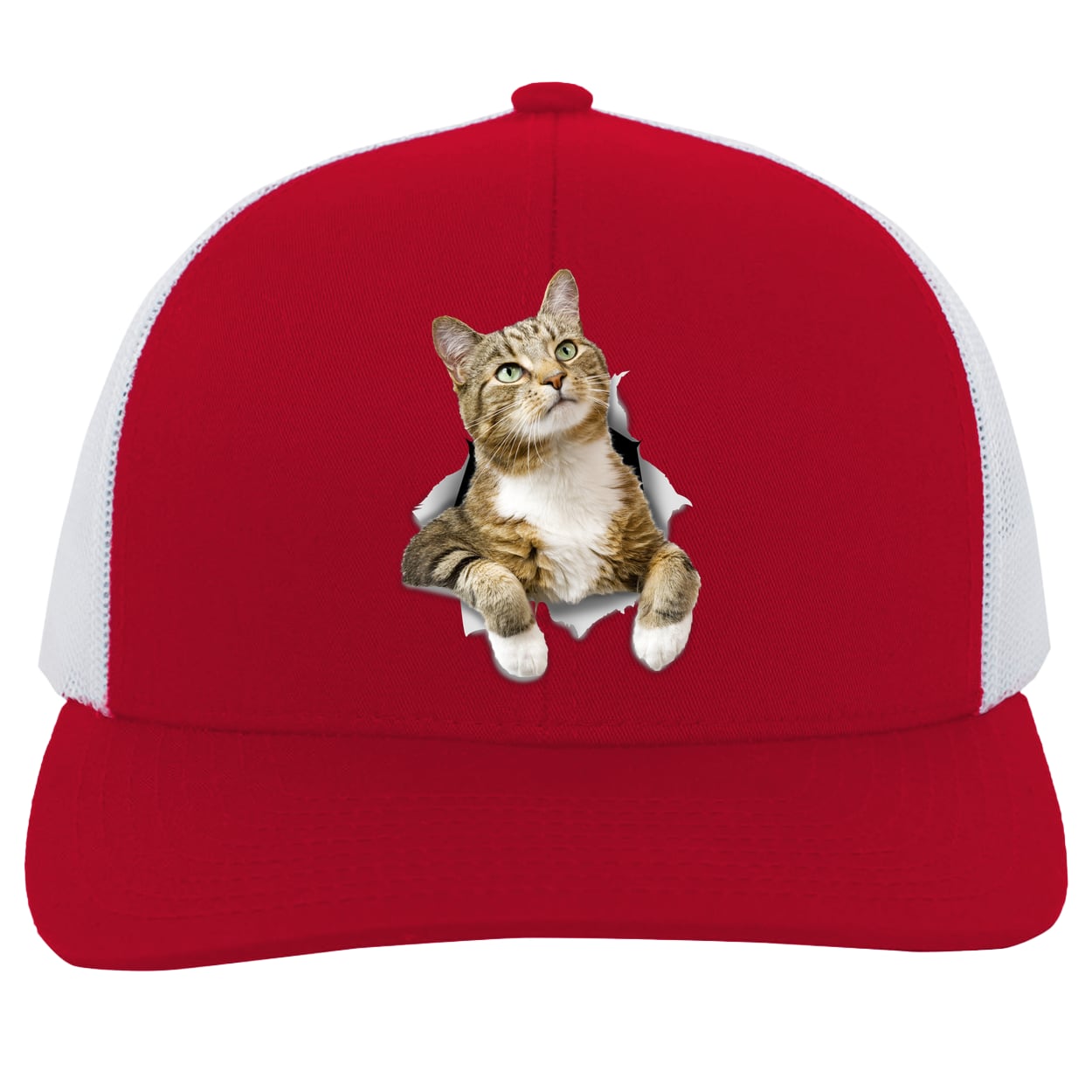 104C Trucker Snap Back - Red/White