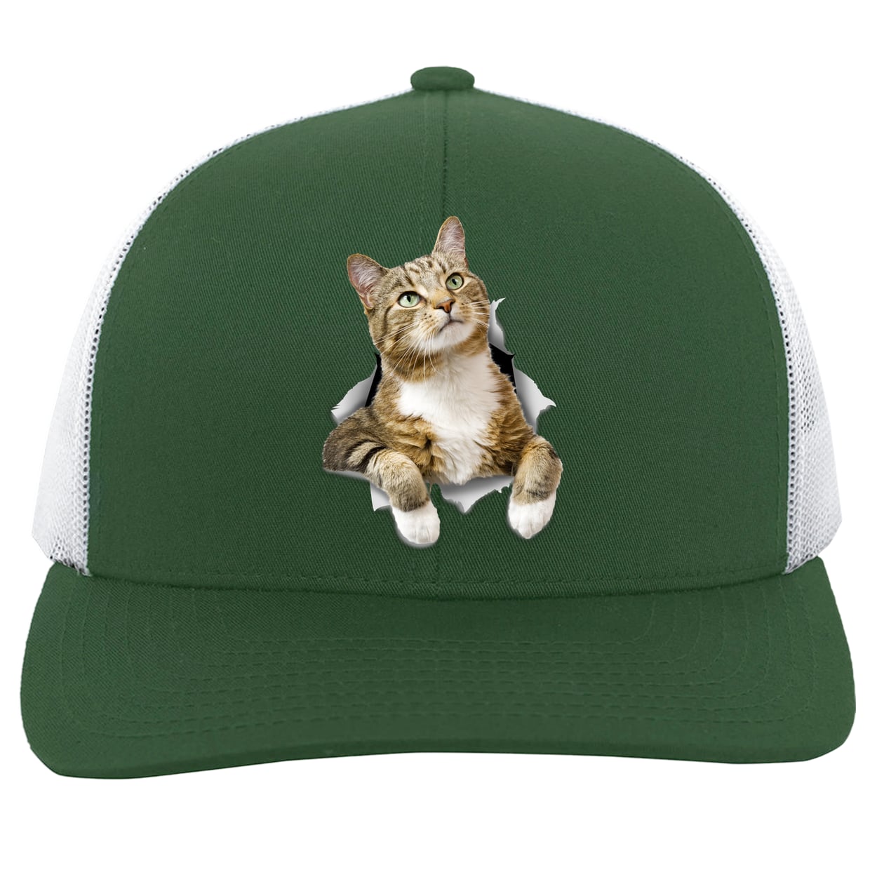 104C Trucker Snap Back - Dark Green/White