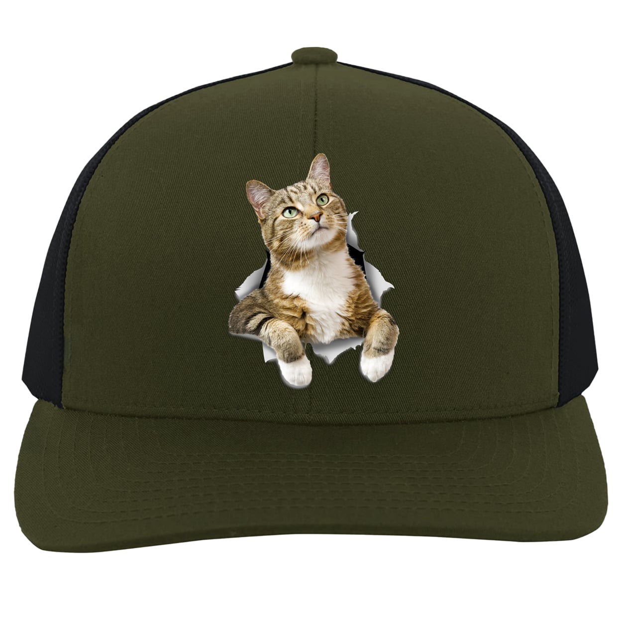 104C Trucker Snap Back - Moss/Charcoal