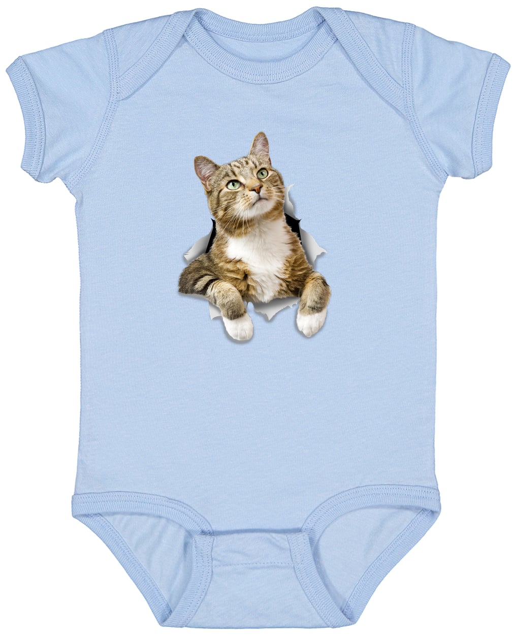 4424 Infant Fine Jersey Bodysuit - Light Blue