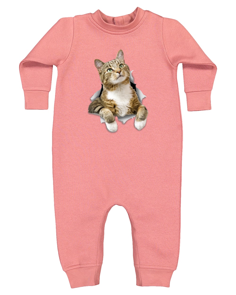 4447 Rabbit Skins Infant Fleece One-Piece Bodysuit - Mauvelous
