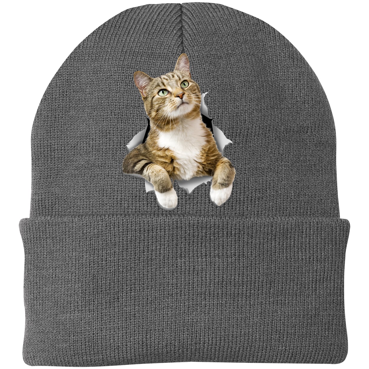 CP90 Port & Company Knit Beanie - Athletic Oxford