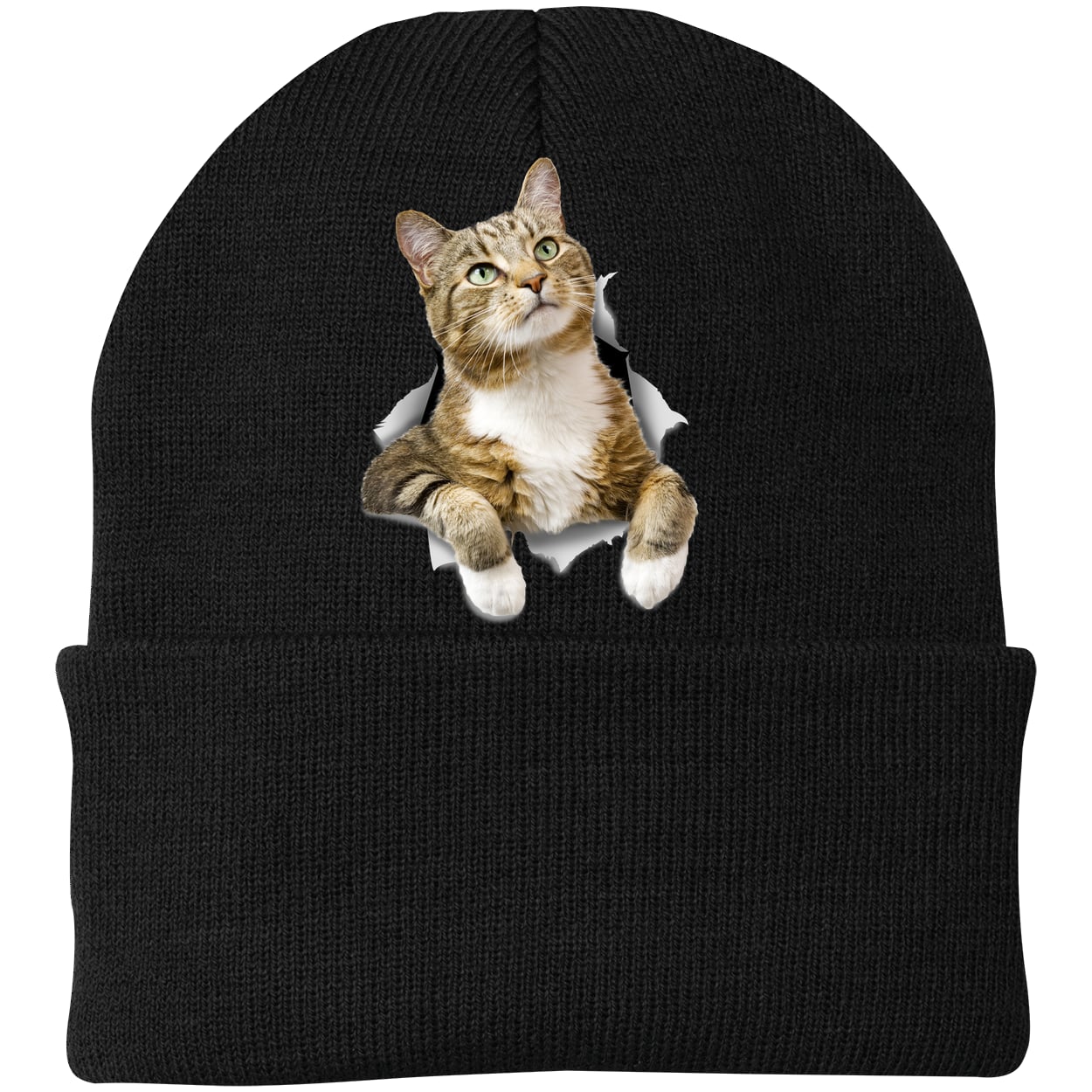 CP90 Port & Company Knit Beanie - Black