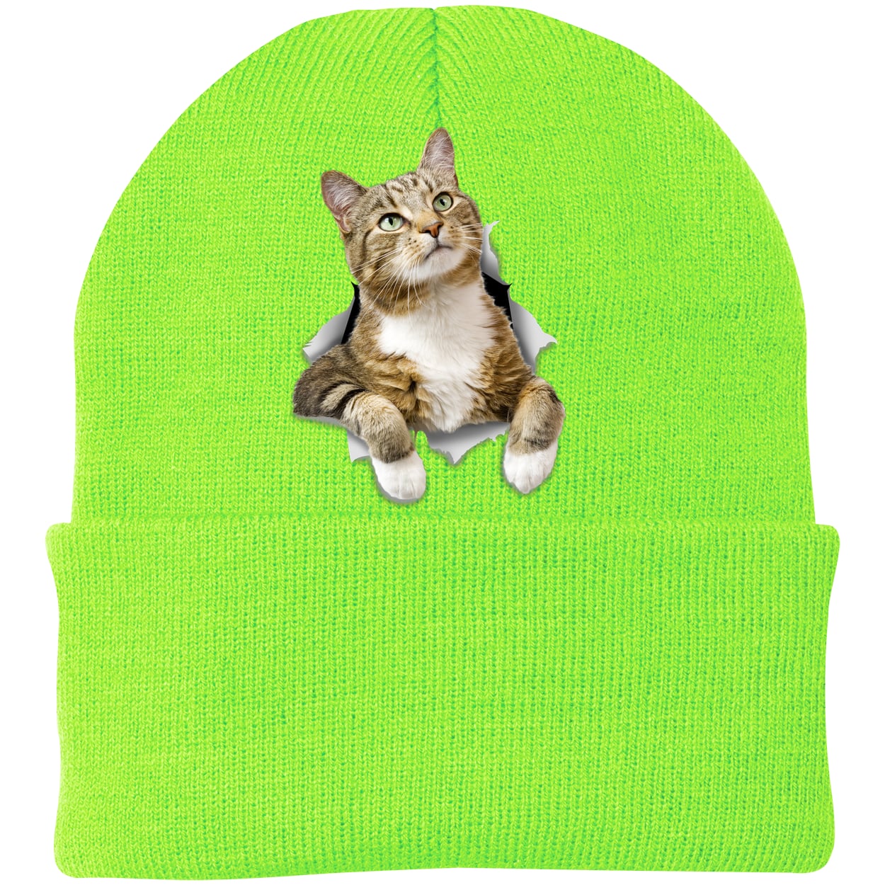 CP90 Port & Company Knit Beanie - Neon Green