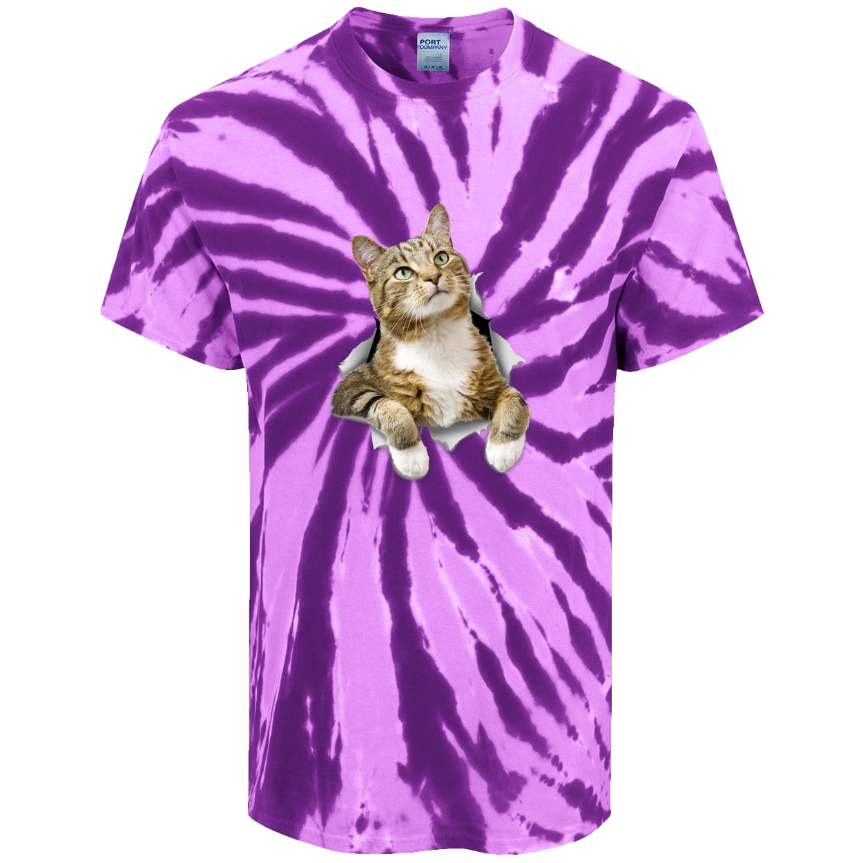 PC147 Port & Company Tie-Dye Tee - Purple