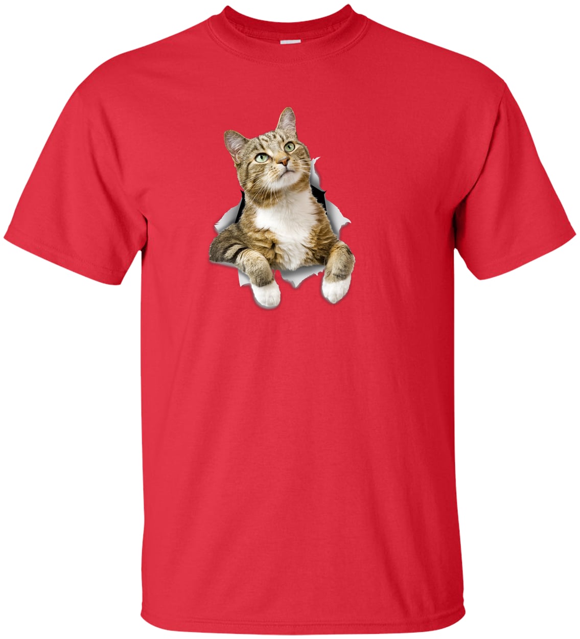 G200T Gildan Mens Tall Ultra Cotton Tee - Red
