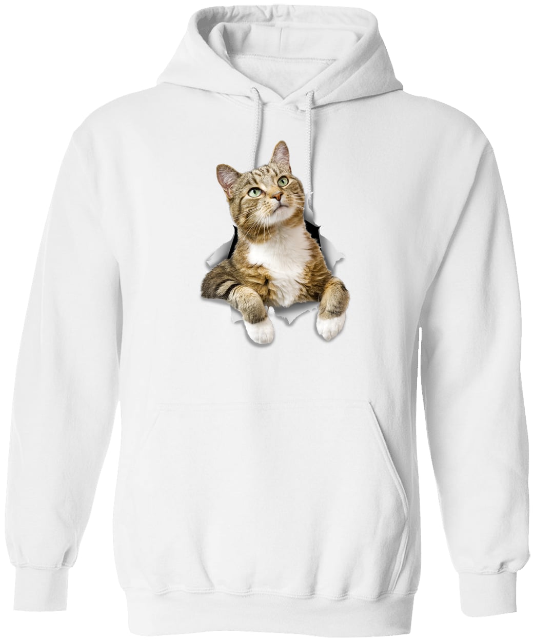 G185 Gildan Pullover Hoodie - White