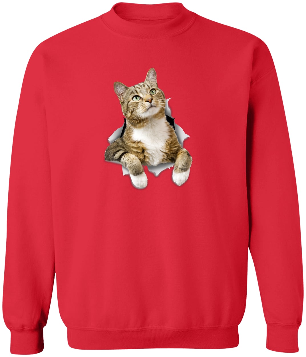 G180 Gildan Crewneck Pullover Sweatshirt - Red