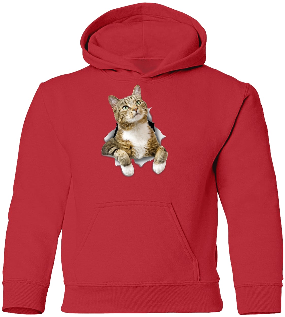 G185B Gildan Youth Pullover Hoodie - Red
