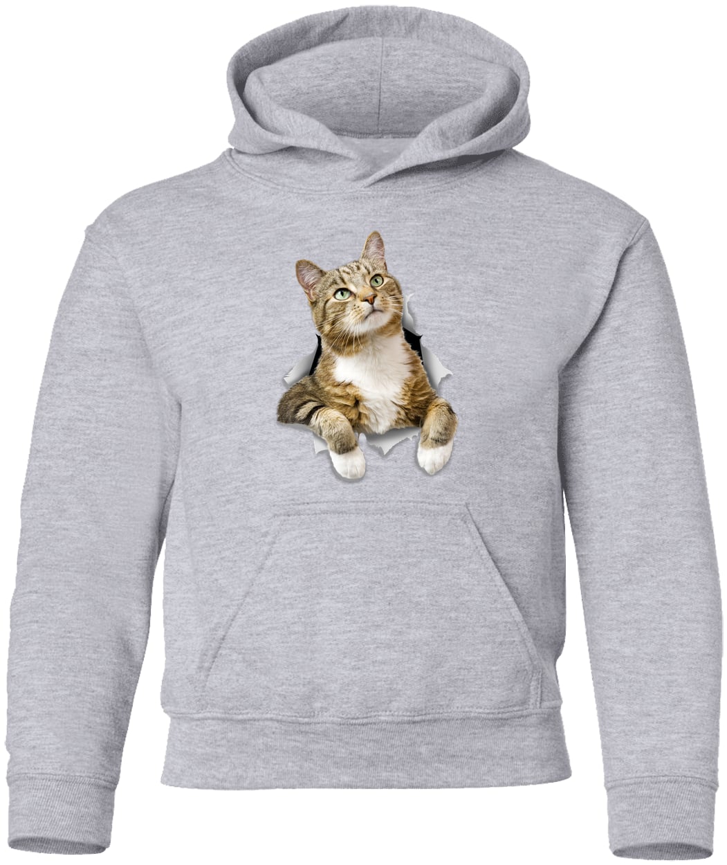 G185B Gildan Youth Pullover Hoodie - Sport Grey