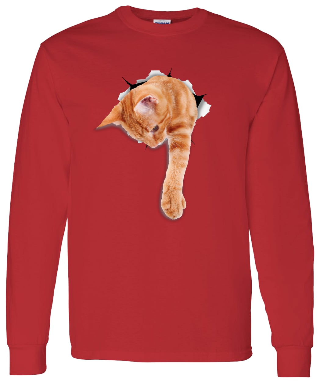G540 LS T-Shirt 5.3 oz. - Red