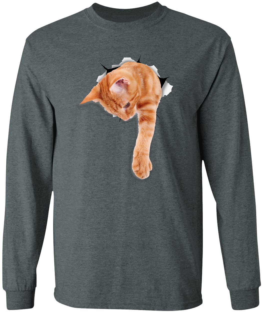 G540 LS T-Shirt 5.3 oz. - Dark Heather