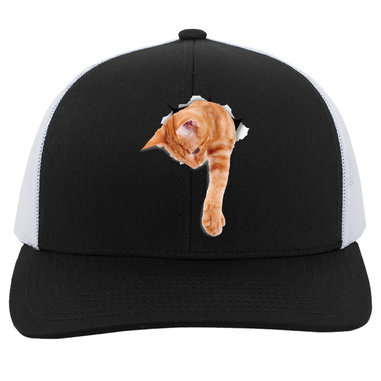 104C Trucker Snap Back - Black/White