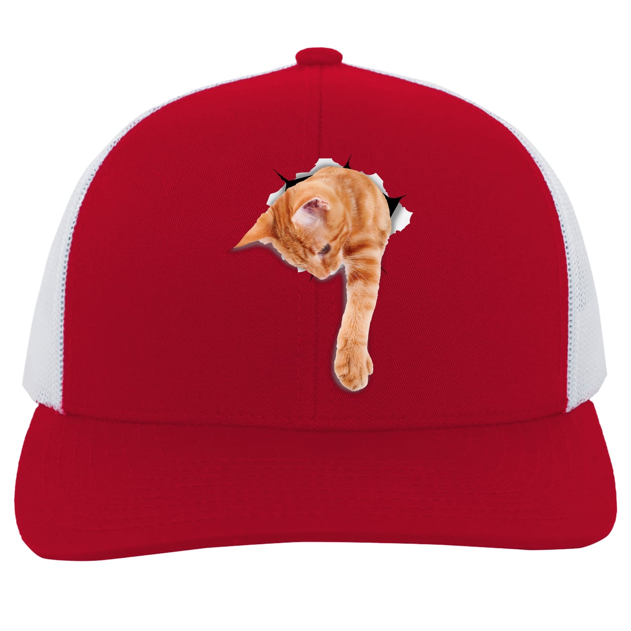 104C Trucker Snap Back - Red/White