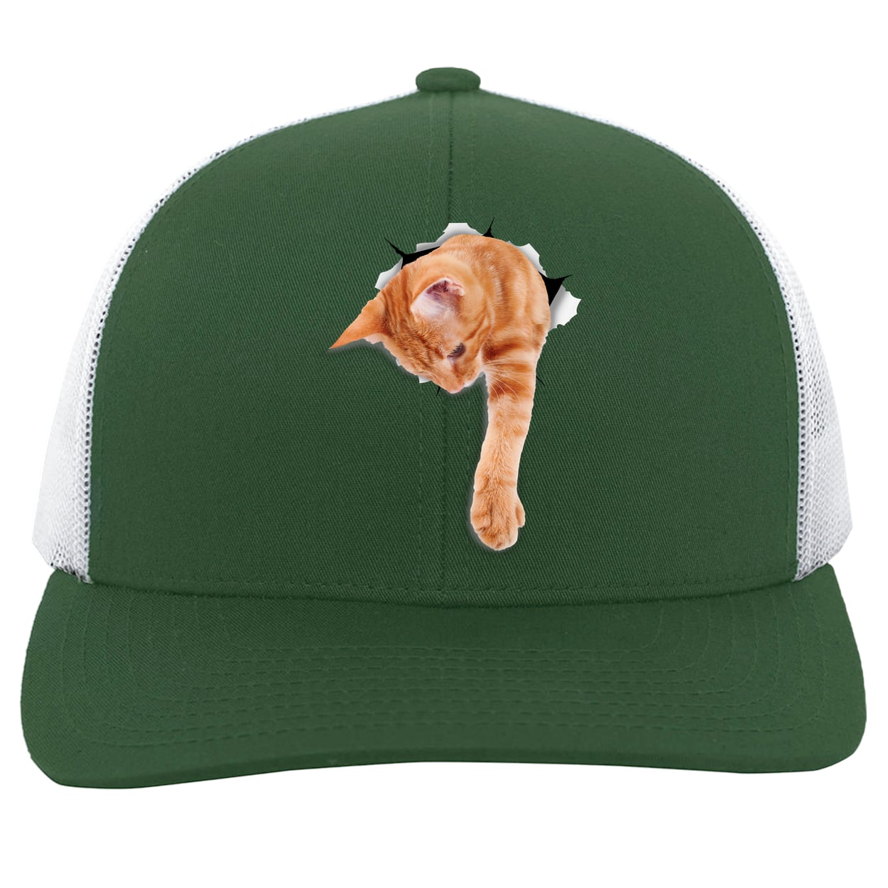 104C Trucker Snap Back - Dark Green/White