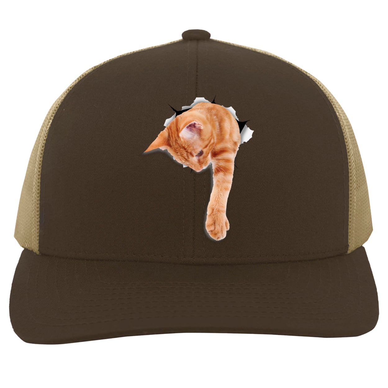 104C Trucker Snap Back - Brown/Khaki