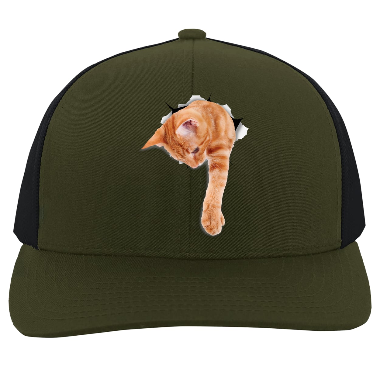 104C Trucker Snap Back - Moss/Charcoal