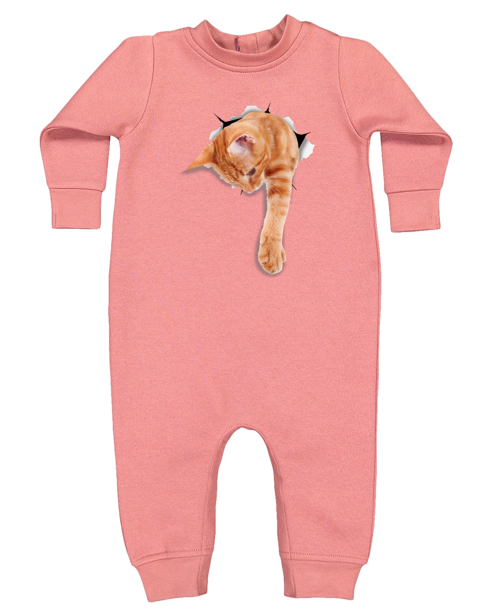4447 Rabbit Skins Infant Fleece One-Piece Bodysuit - Mauvelous