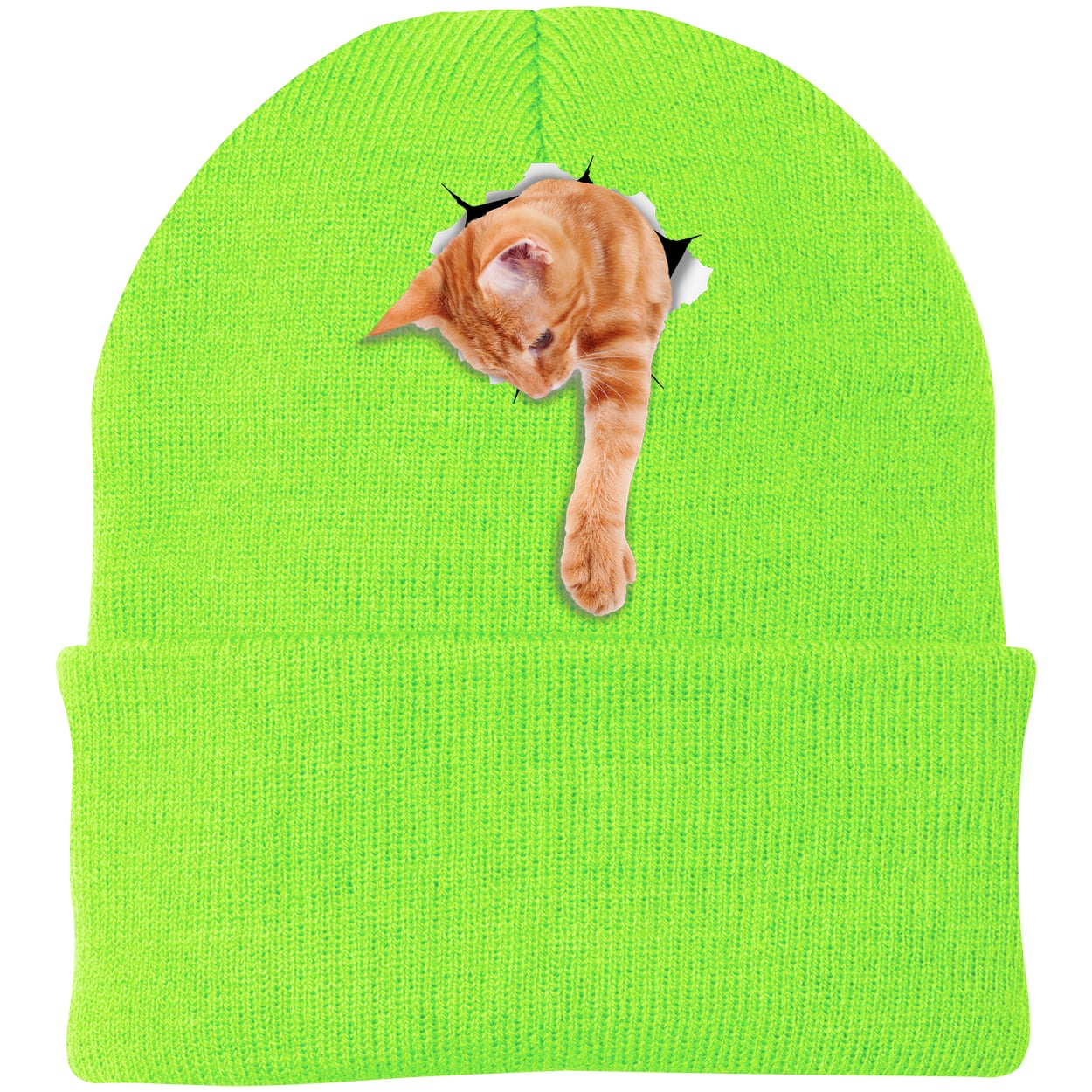 CP90 Port & Company Knit Beanie - Neon Green
