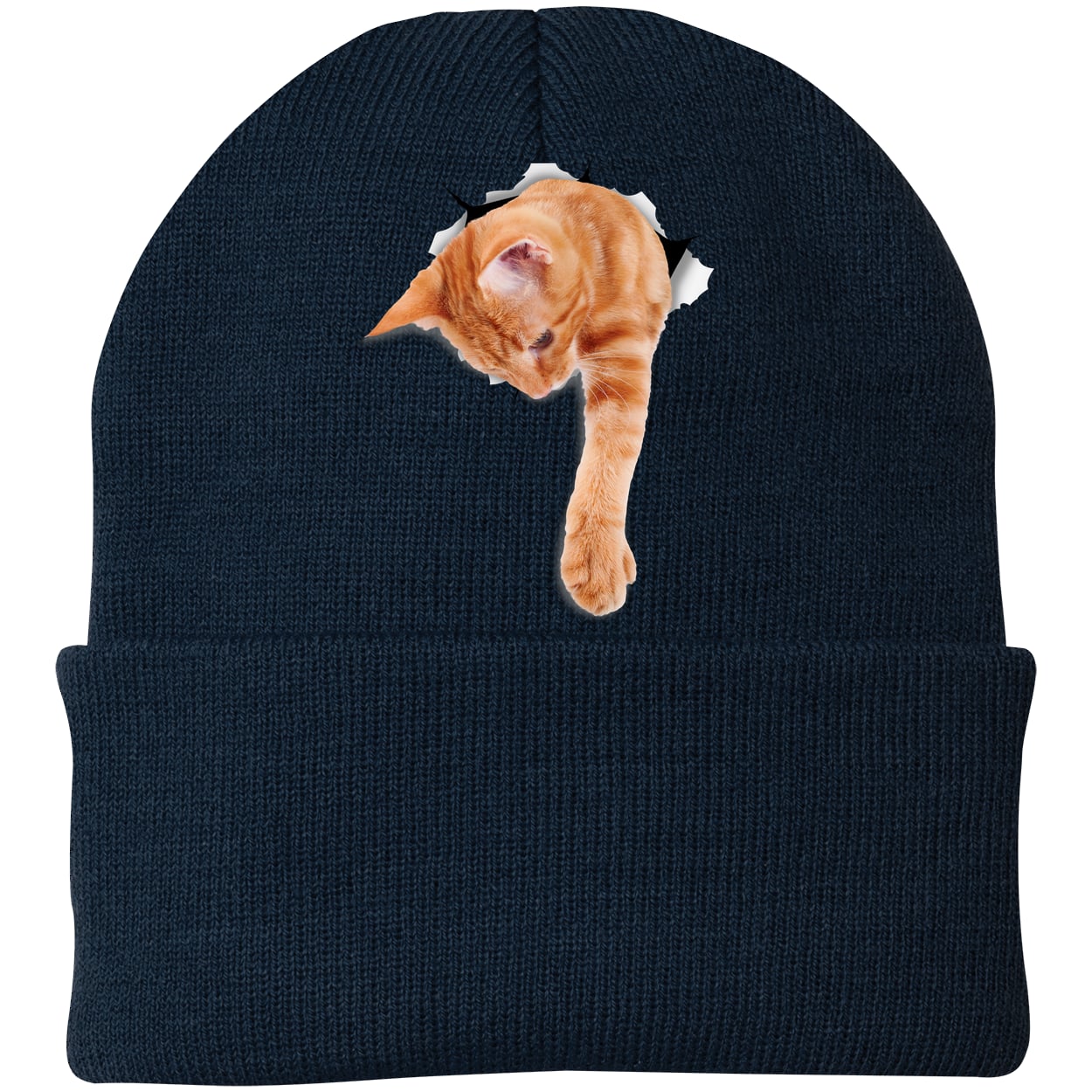 CP90 Port & Company Knit Beanie - Navy