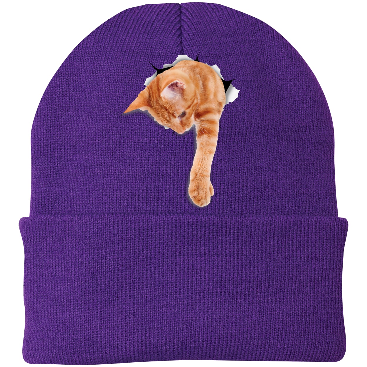 CP90 Port & Company Knit Beanie - Athletic Purple