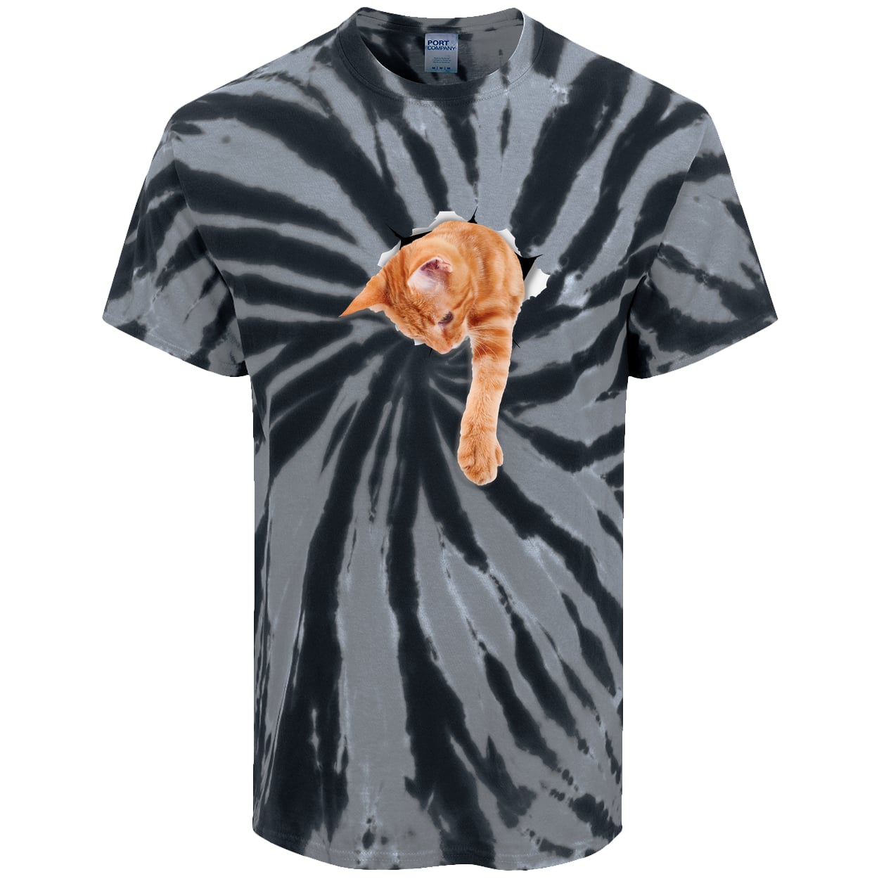 PC147 Port & Company Tie-Dye Tee - Black