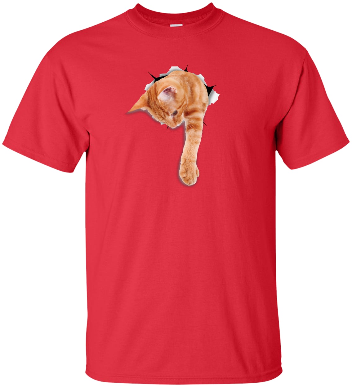 G200T Gildan Mens Tall Ultra Cotton Tee - Red