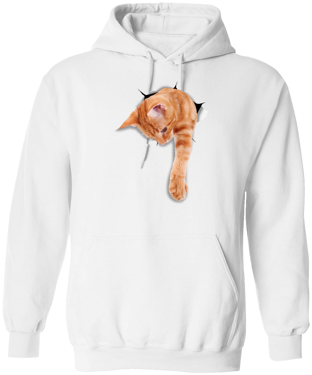 G185 Gildan Pullover Hoodie - White