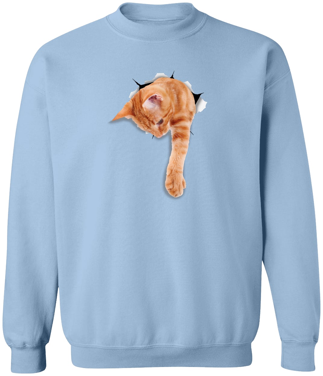 G180 Gildan Crewneck Pullover Sweatshirt - Light Blue