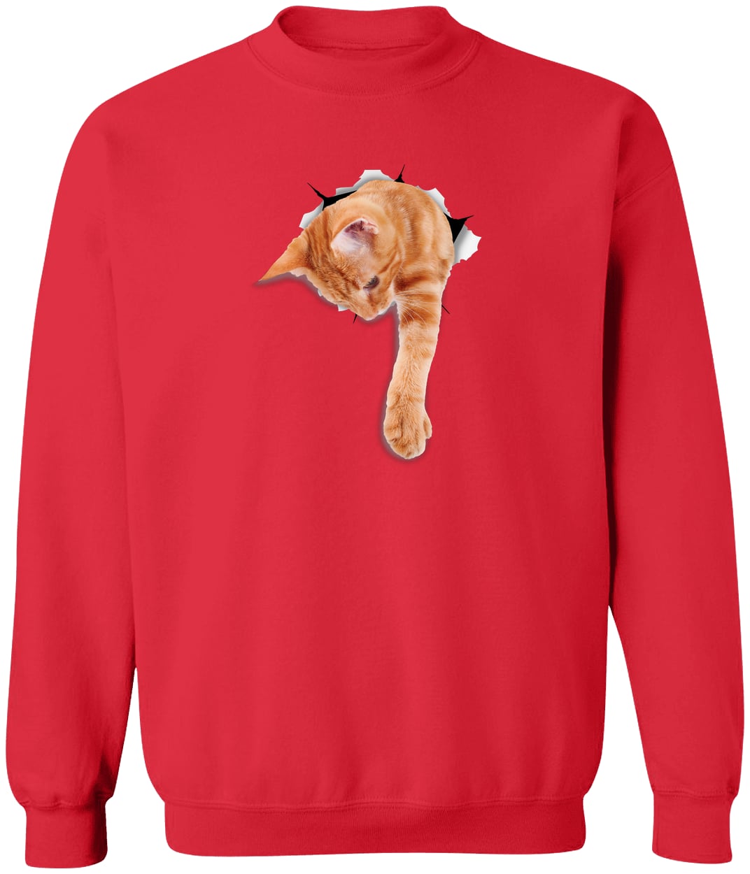 G180 Gildan Crewneck Pullover Sweatshirt - Red