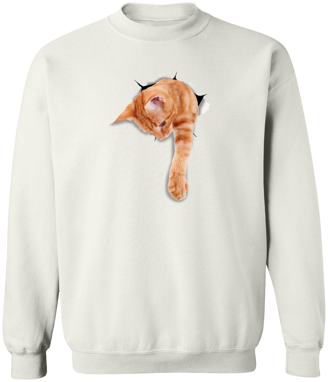 G180 Gildan Crewneck Pullover Sweatshirt - White