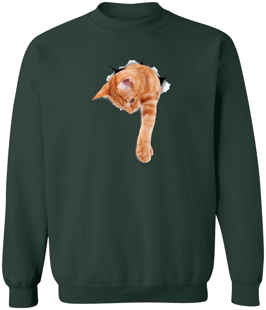 G180 Gildan Crewneck Pullover Sweatshirt - Forest Green
