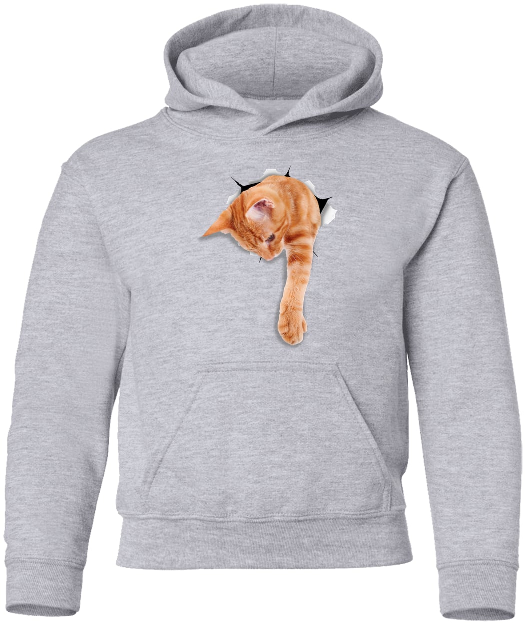 G185B Gildan Youth Pullover Hoodie - Sport Grey