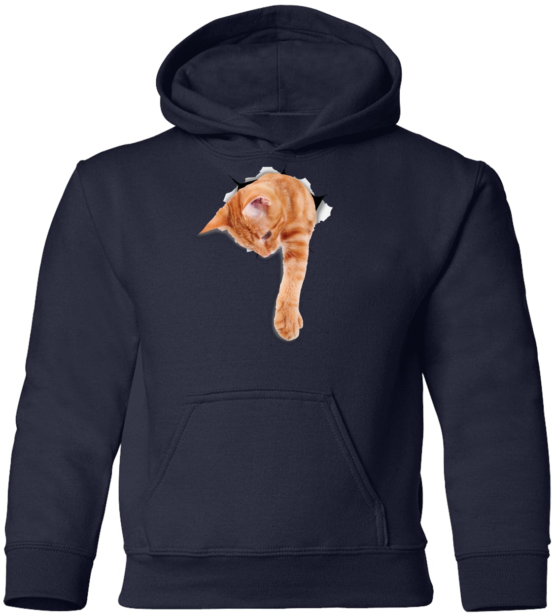 G185B Gildan Youth Pullover Hoodie - Navy