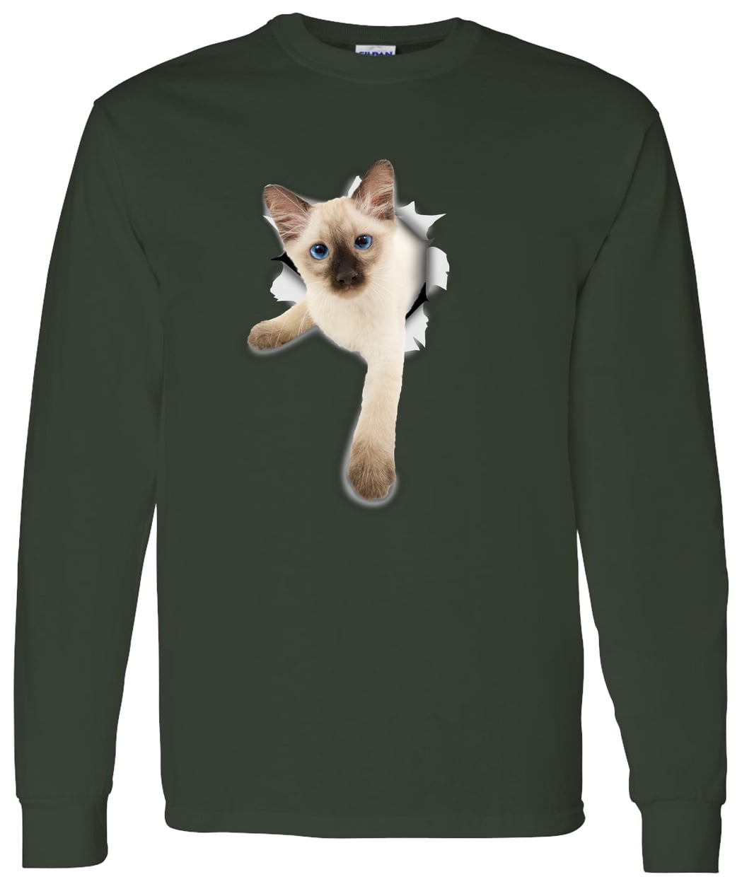 G540 LS T-Shirt 5.3 oz. - Forest Green
