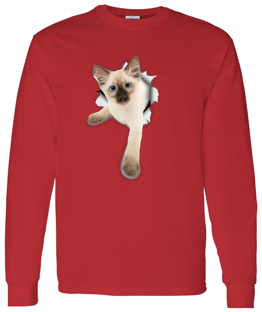 G540 LS T-Shirt 5.3 oz. - Red