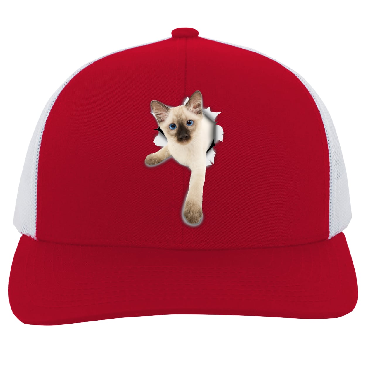 104C Trucker Snap Back - Red/White